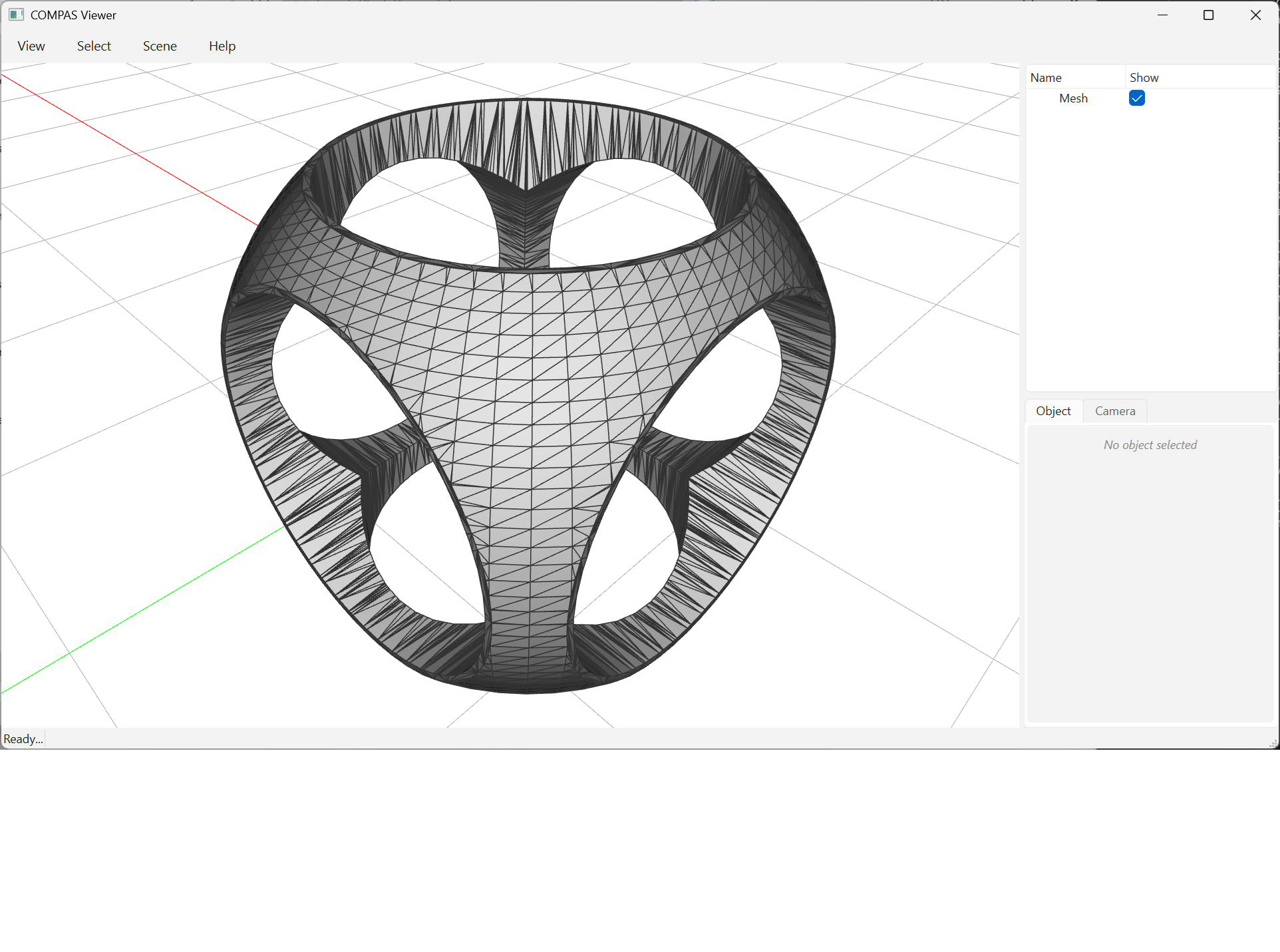 CSG: Rounded Cube Drilled Along Three Axes