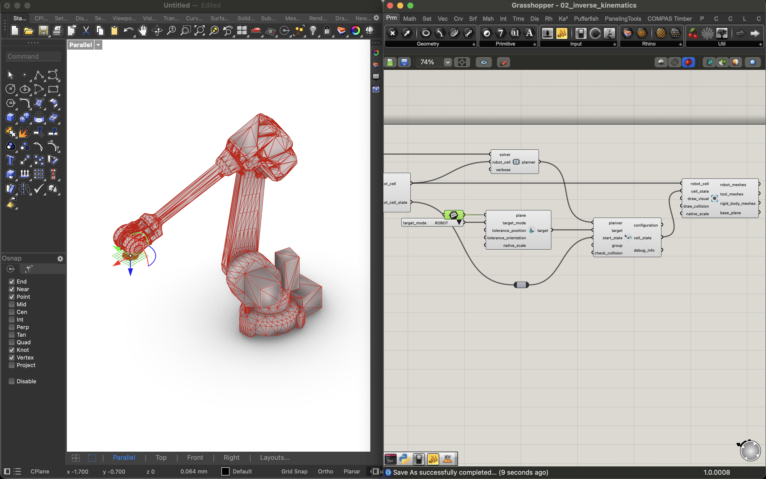 Inverse Kinematics for an ABB robot